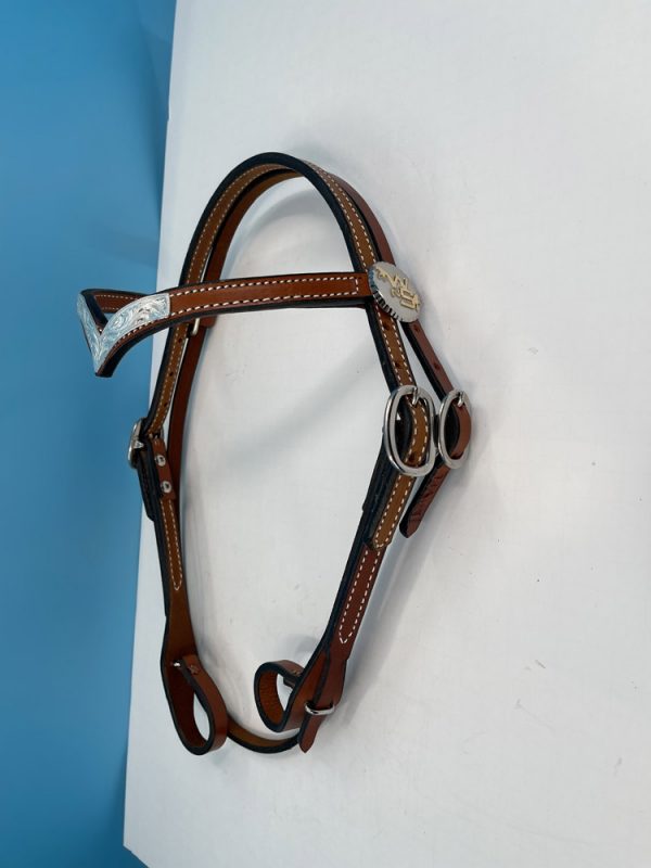 WNS SIGNATURE Silver V Headstall - Image 2