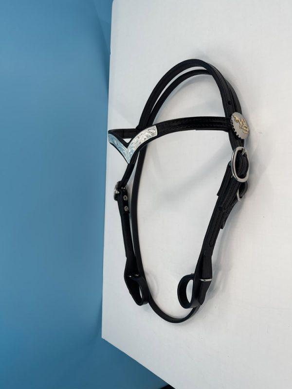 WNS SIGNATURE Silver V Headstall - Image 3