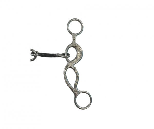 Ornate Double Broken Iron Wrapped Lifesaver Gag Bit - Image 3