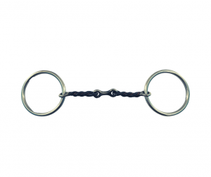 Twisted Sweet Iron Copper Dog Bone Snaffle