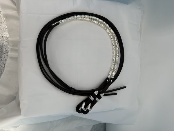 Weighted Silver Ferrule Reins - Image 4